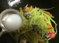 鸟巢窝(西芹肉圆)的做法图解8