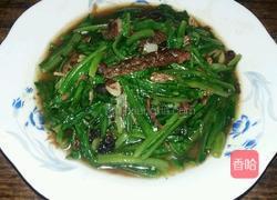 豆豉鲮鱼油麦菜的做法图解5