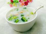 西兰花虾仁粥