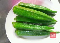 秋葵点芥辣的做法图解4