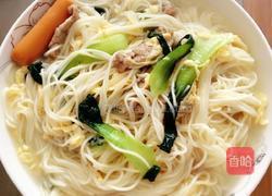 青菜肉丝面的做法图解4