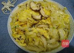 香菇鸡蛋炒白菜的做法图解11