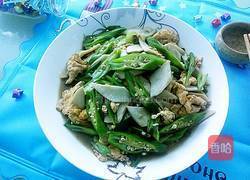 秋葵炒杏鲍菇的做法图解9