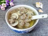 口蘑肉沫汤