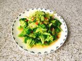 肉片炒花菜