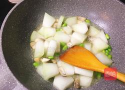 草菇毛豆炒冬瓜的做法图解5