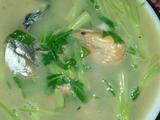 海三鲜煮空心菜汤