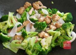 西兰花炒鸡翅猪扒肉的做法图解8