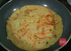 鸡蛋胡萝卜榨菜饼的做法图解12