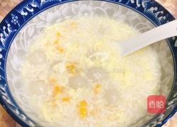 玉米蛋花酒酿元宵的做法图解7