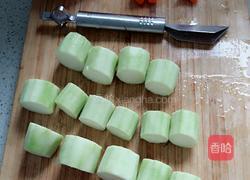 丝瓜酿肉的做法图解1