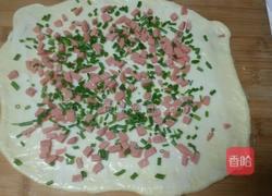 火腿香葱花型面包的做法图解8