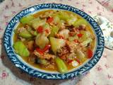 水瓜炒肉片