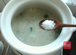 西兰花瘦肉粥（砂锅）的做法图解12