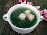 菠菜丸子汤