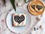 棉花糖爱心吐司