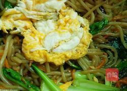 胡萝卜青菜鸡蛋炒粉的做法图解11