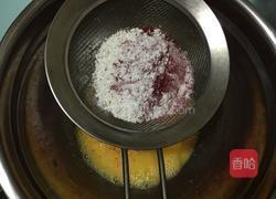 红曲粉奶油蛋糕卷的做法图解4