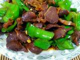 青椒炒鸭胗