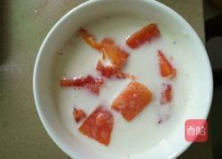 木瓜炖牛奶的做法图解6