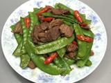 荷兰豆炒牛肉