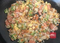 秋葵蛋炒饭的做法图解7