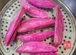 紫薯西米卷的做法图解2