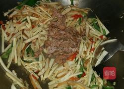 香干茭白炒肉丝的做法图解6