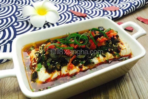 松花蛋拌豆腐的做法 菜谱 香哈网