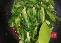素炒油麦菜的做法图解5