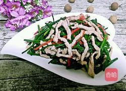 韭菜苔炒肉丝的做法图解7