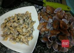 凉拌蚬子肉的做法图解3