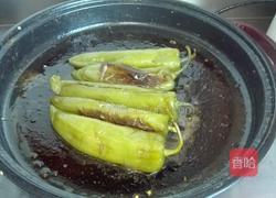 虎皮青椒包肉的做法图解9