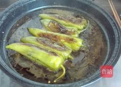 虎皮青椒包肉的做法图解10