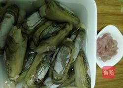 瘦肉丝炖老蛏的做法图解3