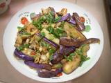 茄子炒肉末