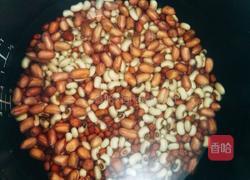 花生眉豆红豆糖水的做法图解3