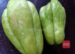 蒜茸佛手瓜的做法图解1