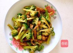 西兰花炒猪肉的做法图解5