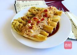 蒜蓉娃娃菜蒸粉丝的做法图解8