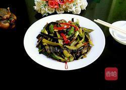 炒茄丝的做法图解10