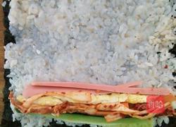 辣白菜紫菜包饭的做法图解4