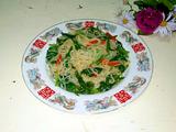 菠菜炒粉丝