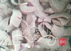 猪腰炒韭菜花的做法图解1
