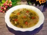 酸菜肉丝米粉汤