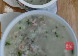 猪肝瘦肉肠子粥的做法图解5