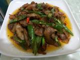 青椒炒猪头肉