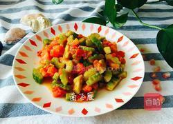 苦瓜炒西红柿的做法图解10