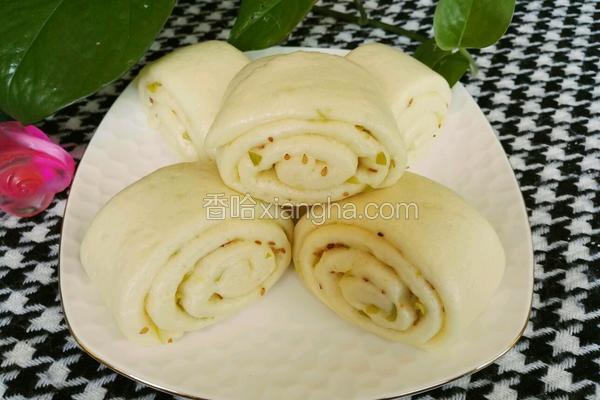 葱花馒头的做法 菜谱 香哈网