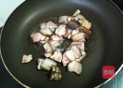 秋葵炒腊肉的做法图解5